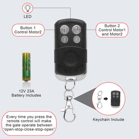 Gyxel gate remote digital display showing programming success