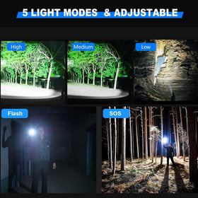 GZGLUZ flashlight tested IPX7 waterproof for challenging weather.