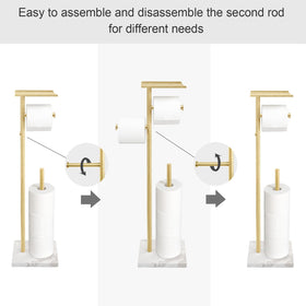 GZILA double dispenser design keeps two rolls within easy reach.