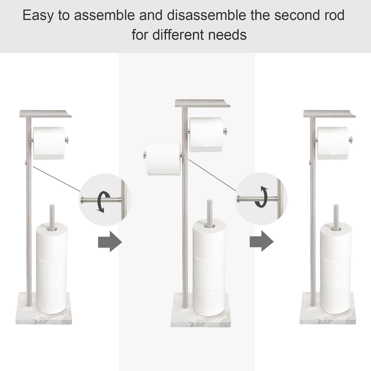 GZILA top shelf stores phone, wipes or keys for clutter-free counters.