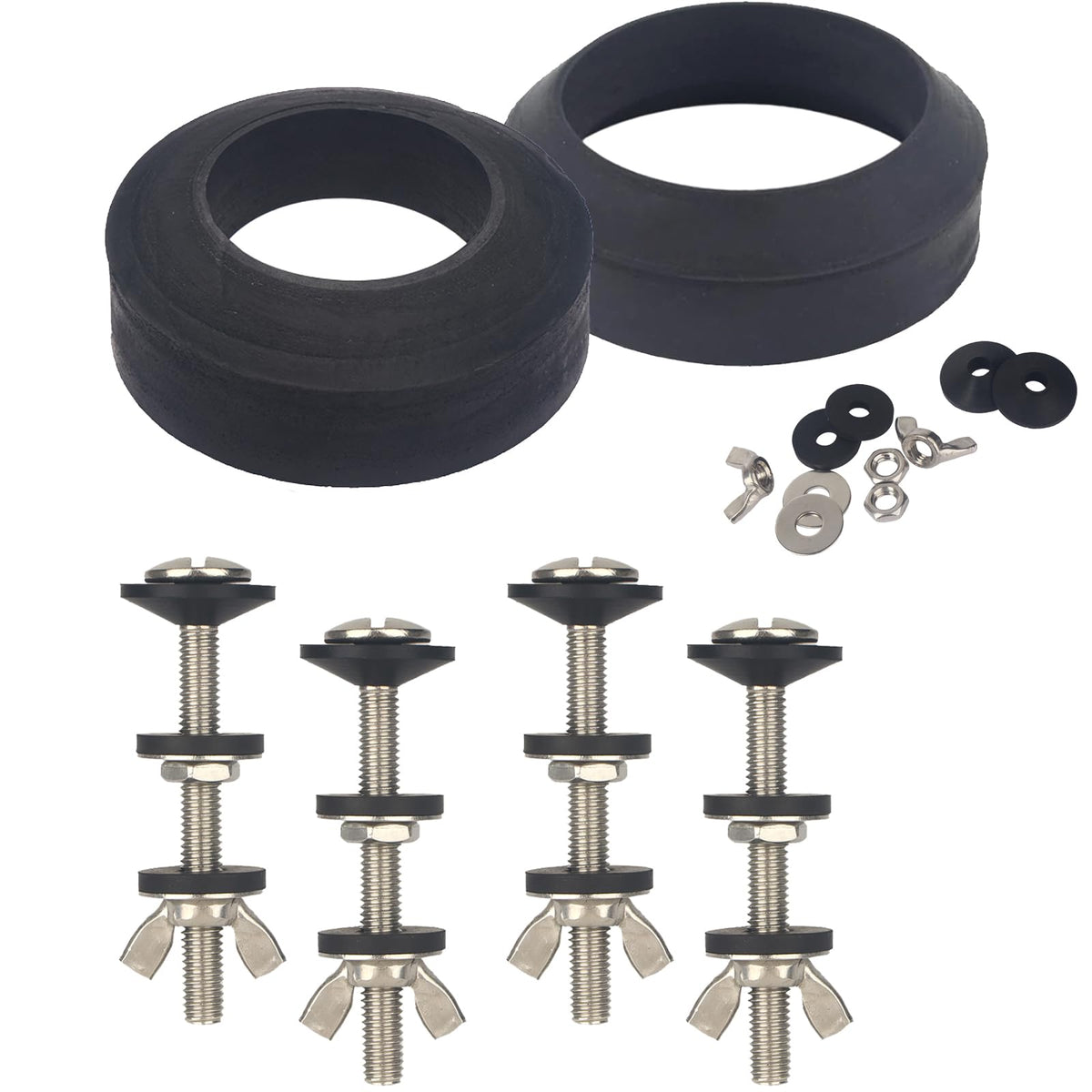 GZJoSum universal tank-to-bowl bolts kit view for reliable toilet connections.