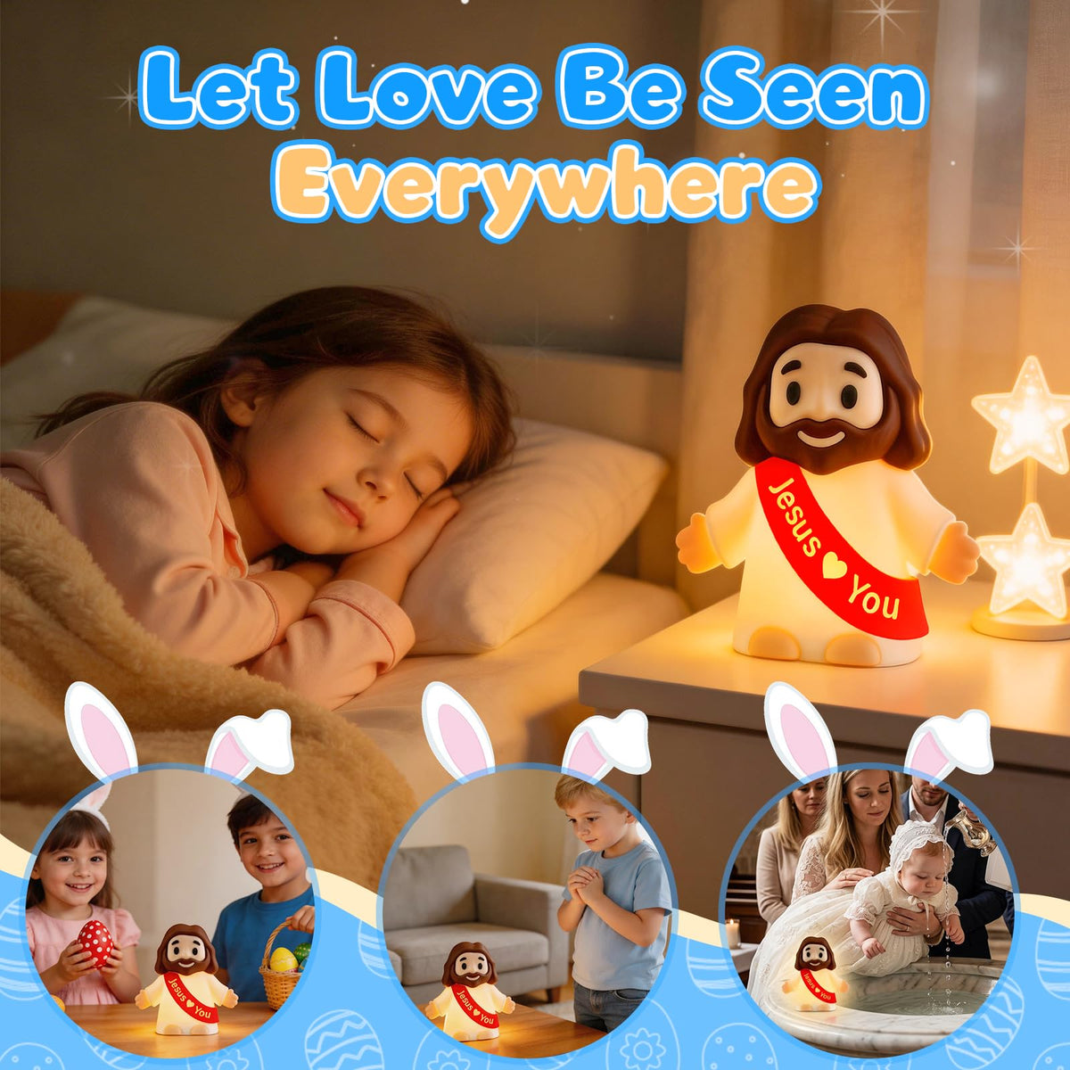 GZJQW Jesus Night Light offered as a thoughtful gift set.