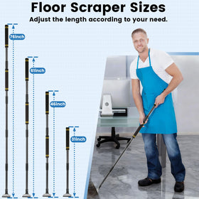 Gzlozak floor scraper with ergonomic soft-grip for comfortable extended cleaning sessions.