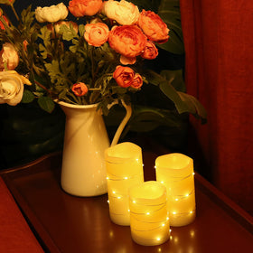 H-BLOSSOM battery-operated candles for safe indoor or outdoor lighting