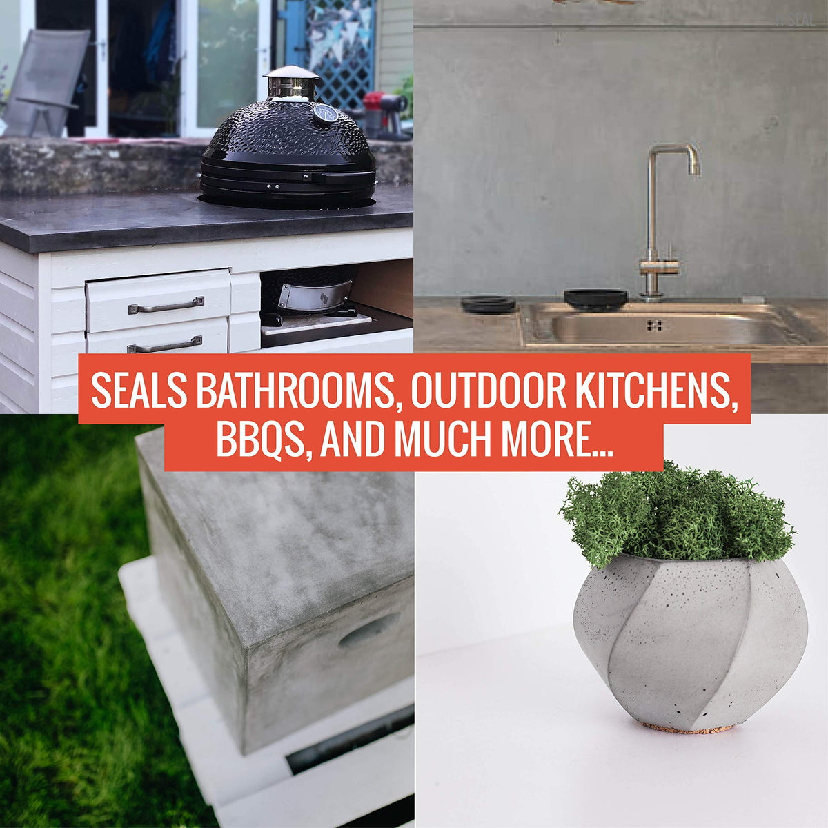 H-Seal demonstrates heat resistance for hot pans on a kitchen counter.