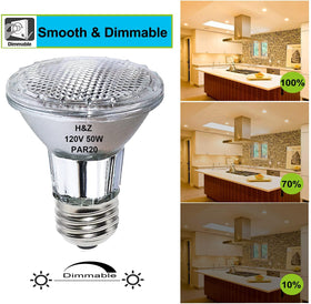 H&Z PAR20 bulbs offer long life for less frequent replacements