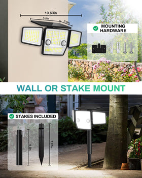 HAARAY in-ground-mount secures the lights discreetly for seamless landscape lighting.