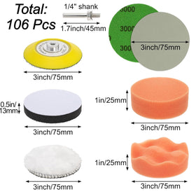 Hacaroa headlight restoration kit with foam buffing pad for refined finishes.