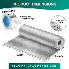 HADOR double-sided aluminum foil layer blocks sun heat for summer comfort