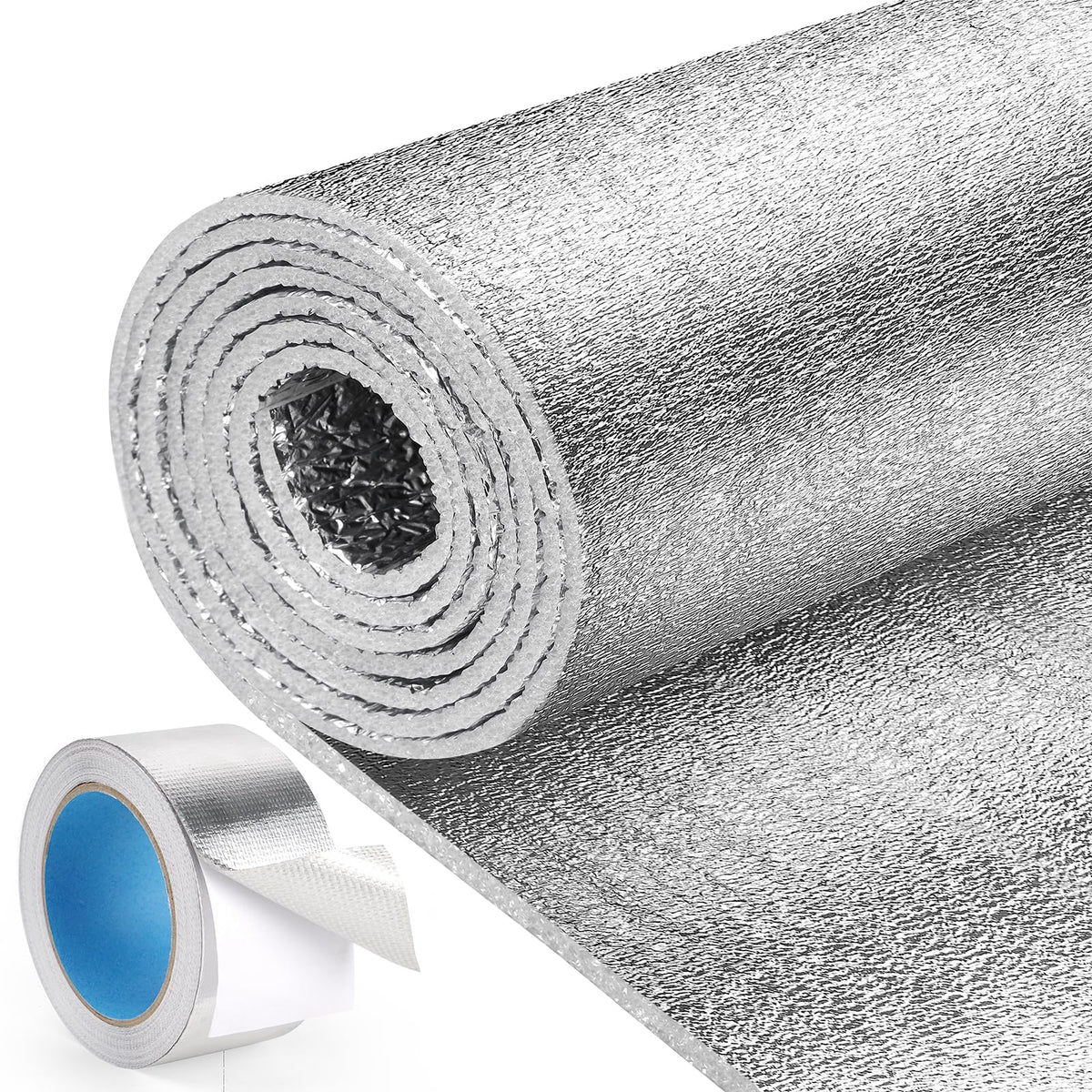 HADOR reflective insulation roll fits a 48x10 ft window to reduce heat transfer