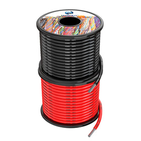 Haerkn 12 AWG silicone wire spool in red for easy circuit identification.