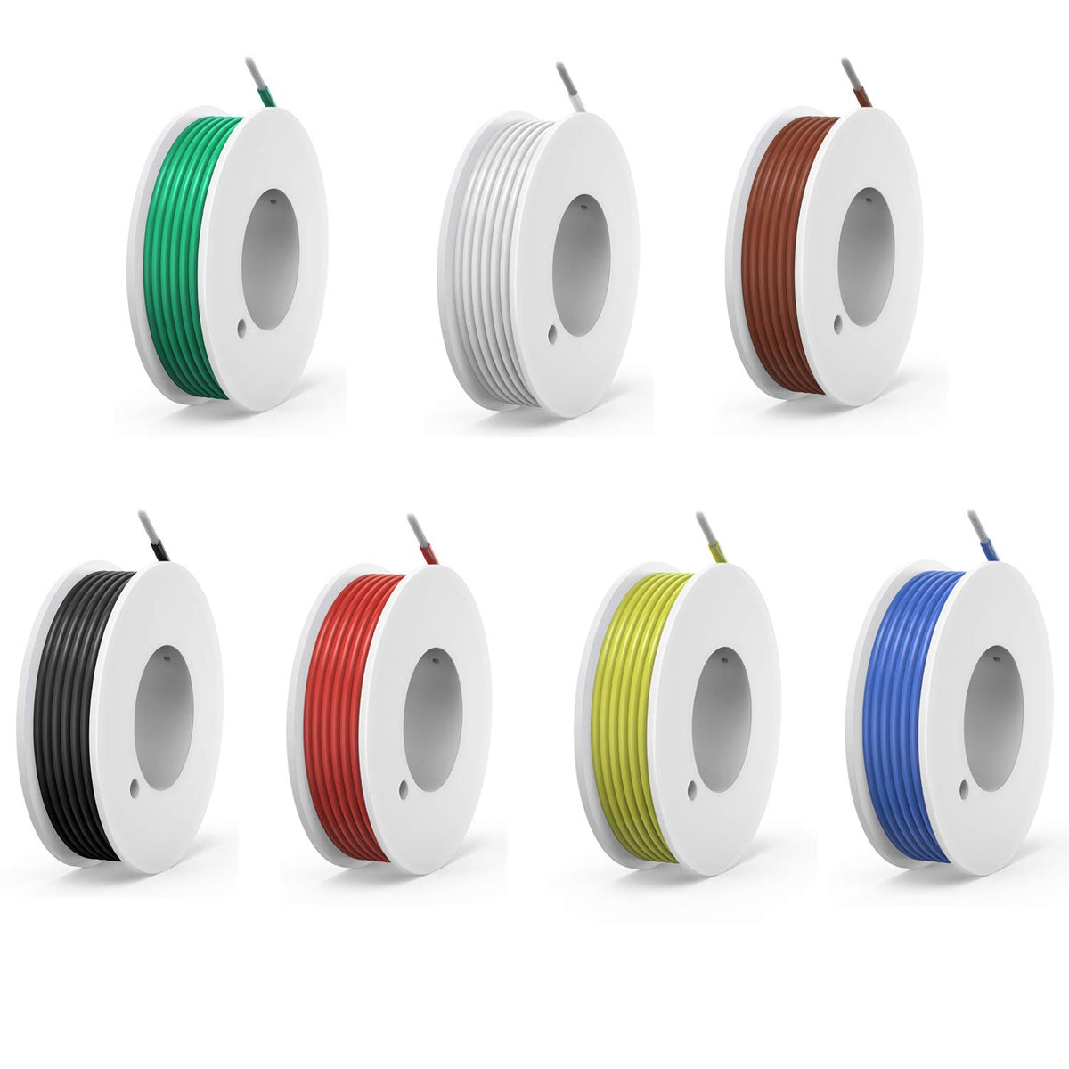 Haerkn 20AWG silicone wire in black for flexible power connections in DIY projects.