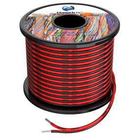 Haerkn 20 AWG silicone wire, two-conductor parallel, 200 ft total, flexible for wiring.