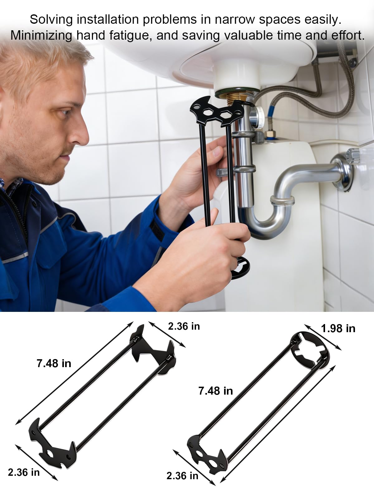 HAEZU rust-resistant durable wrench set for humid bathrooms