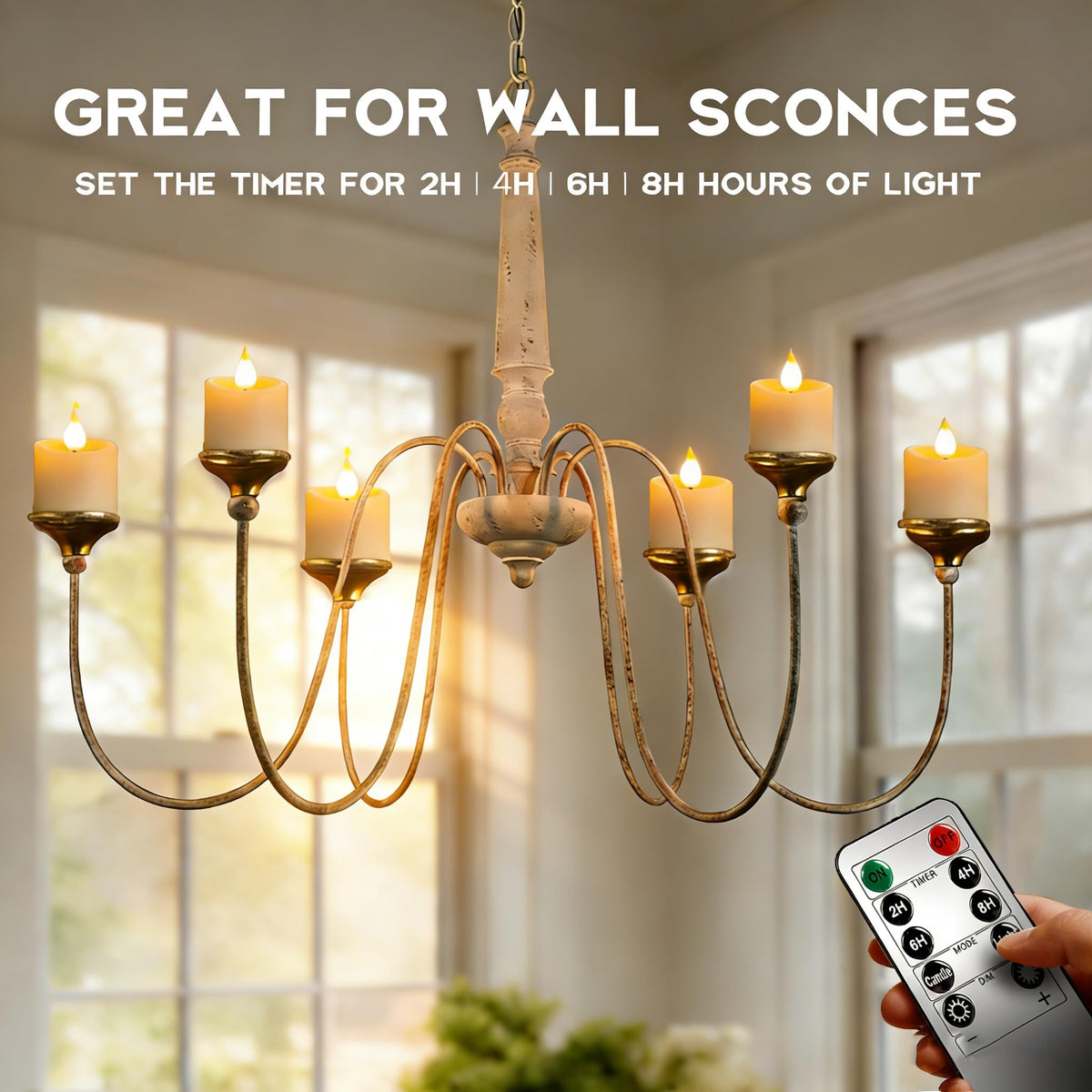 HaHavorry USB charging cable powers up to three tea lights.