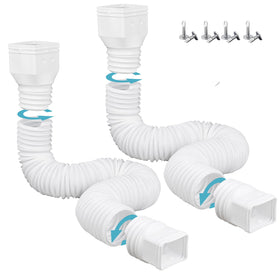 HAHOME downspout extension with 21–60 inch reach directs rain away from foundations.