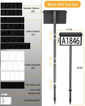HAHOME solar house numbers enhance curb appeal with reliable outdoor illumination