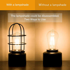 Haian Support bedside lamp with long plug-in cord for flexible arrangement.