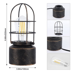 Haian Support LED bulb included table lamp with warm, steady light.