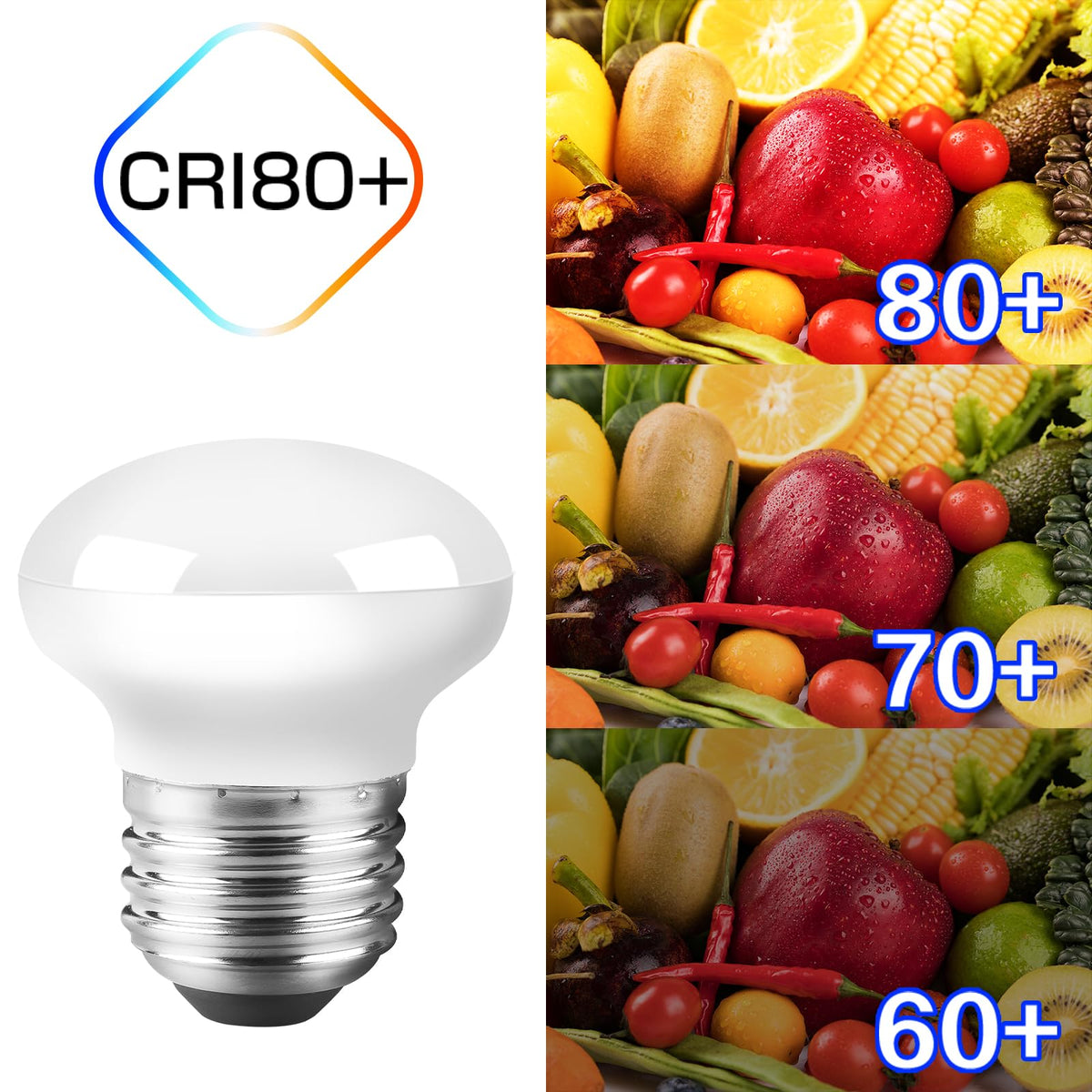 Haian Support R14 LED with E26 base replacement for halogens
