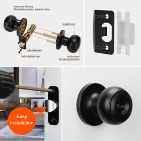 Haidms packaging includes strike plates, latches, and all necessary hardware.