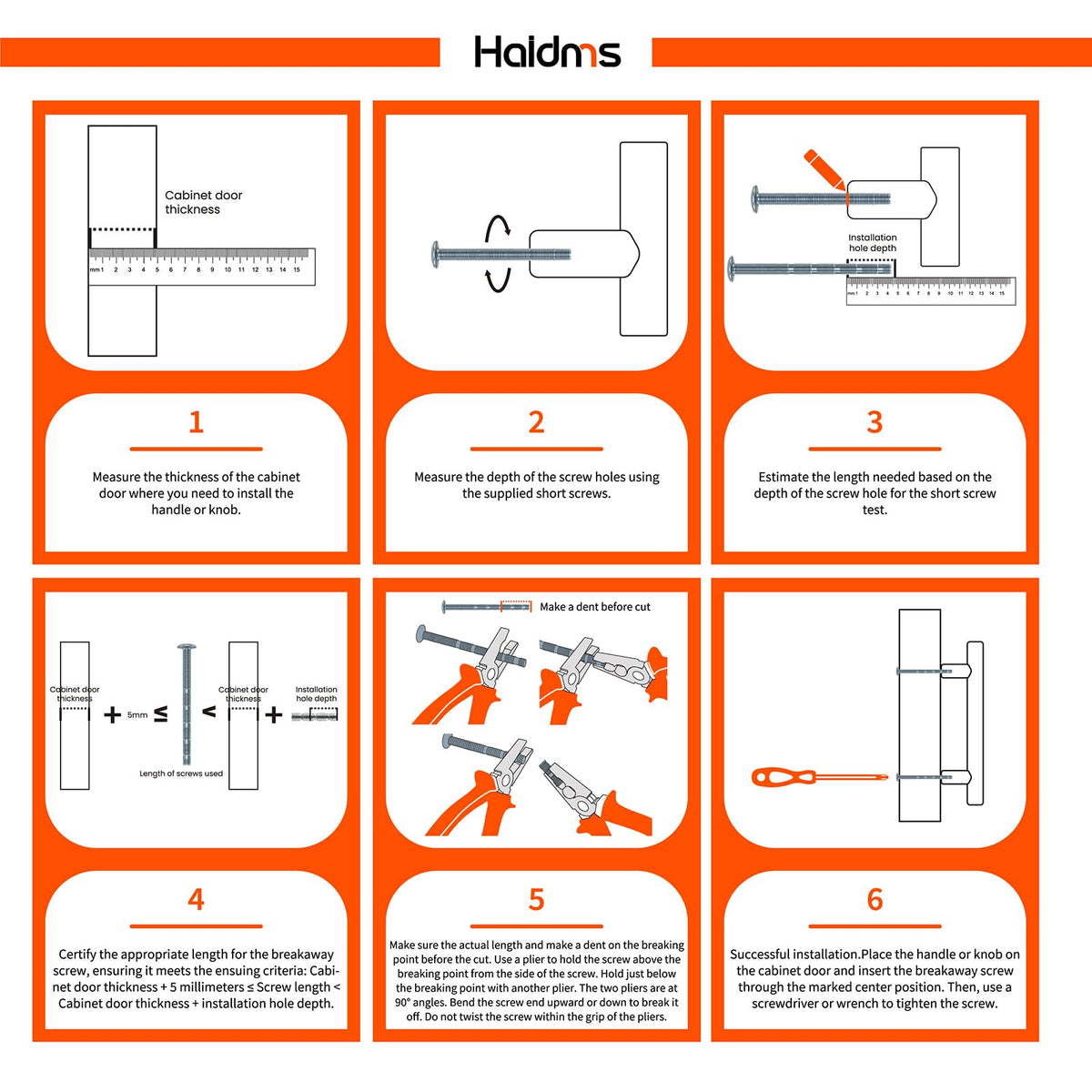 Haidms durable hollow construction pulls resist rust while remaining lightweight for daily tasks