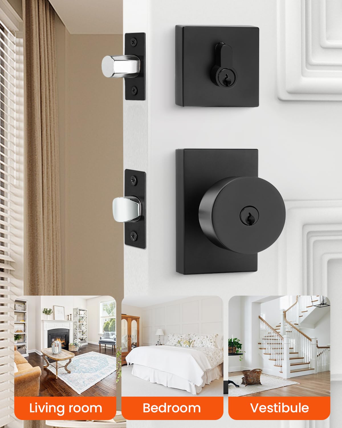 Haidms exterior lock mounted on door demonstrates reliable security for front entry.