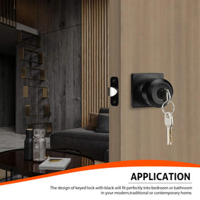 Haidms front-door locking knob for exterior security and convenient entry