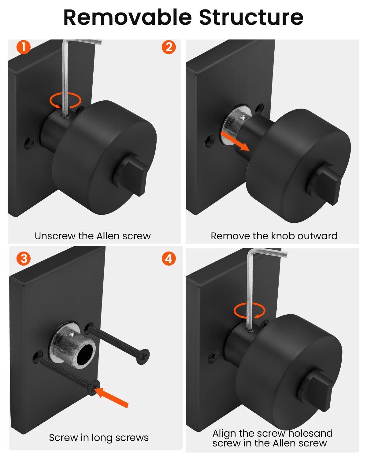 Haidms reversible handle design fits left or right handed doors for flexible installation.