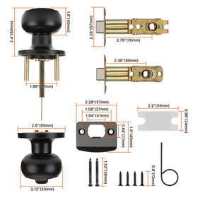Haidms durable stainless steel hardware in matte black finish resists daily use.