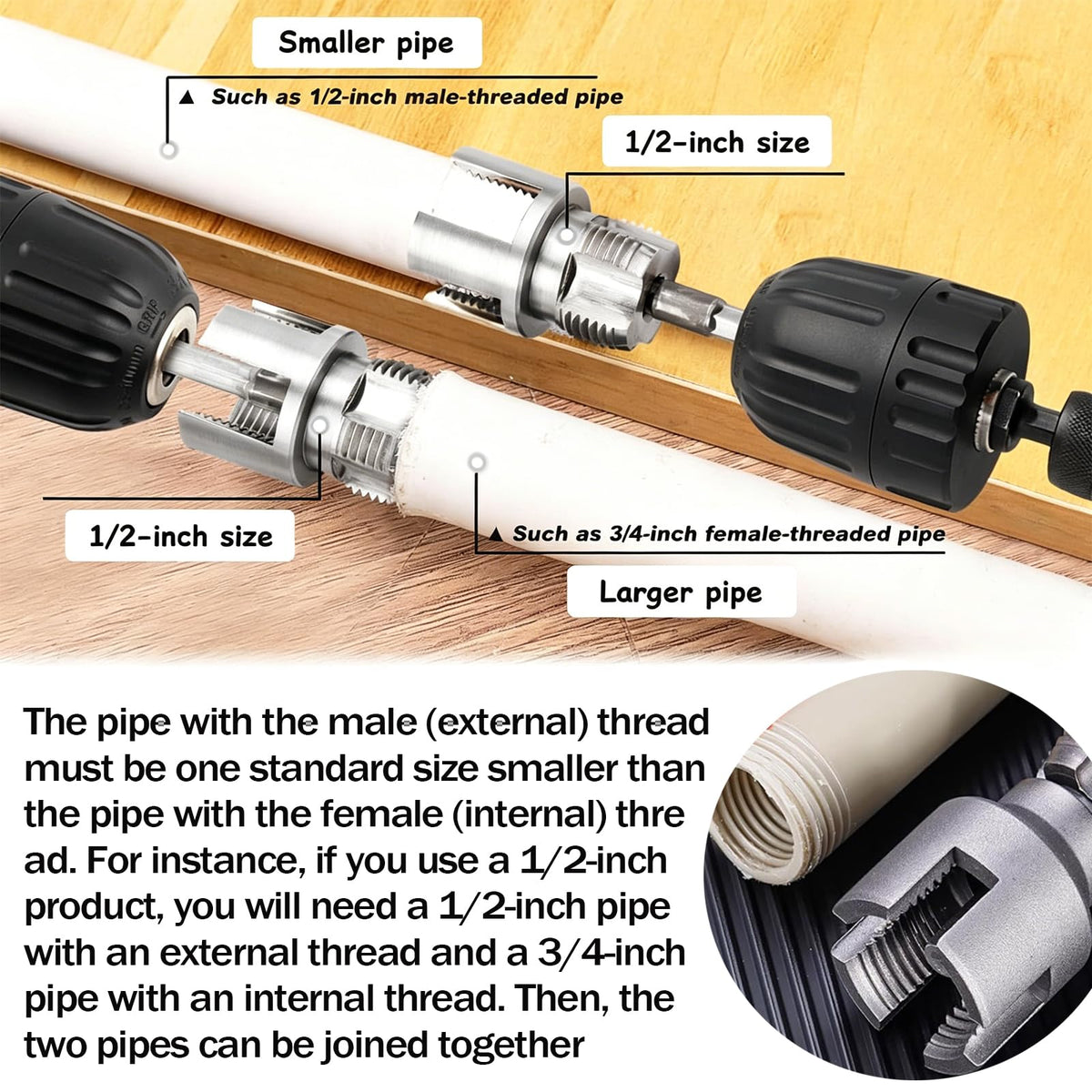 Haigou precision cutting yields clean threads and tight connections