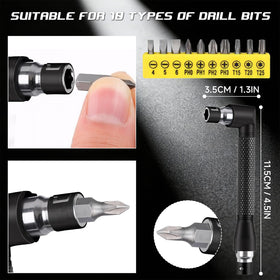 HaimaiLife L-shaped wrench provides leverage in narrow gaps.