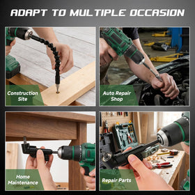 HaimaiLife magnetic 17-piece drill bit set stays secure during changes.