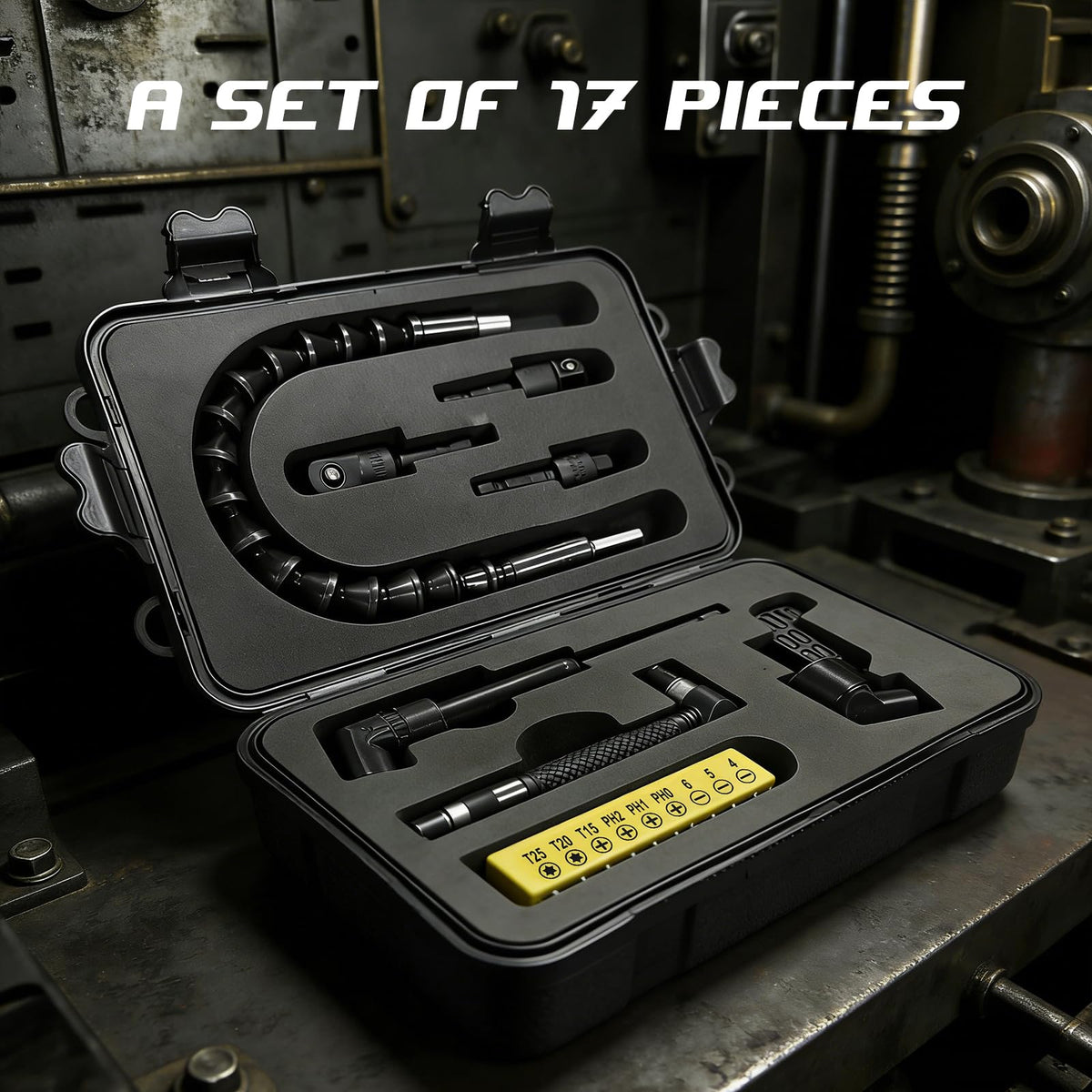 HaimaiLife rotatable hex shank adapters adjust angles without retooling.