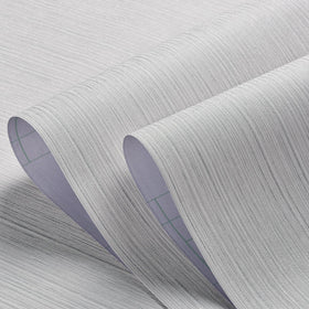 Haimin Grasscloth wallpaper on kitchen surfaces provides water-resistant style
