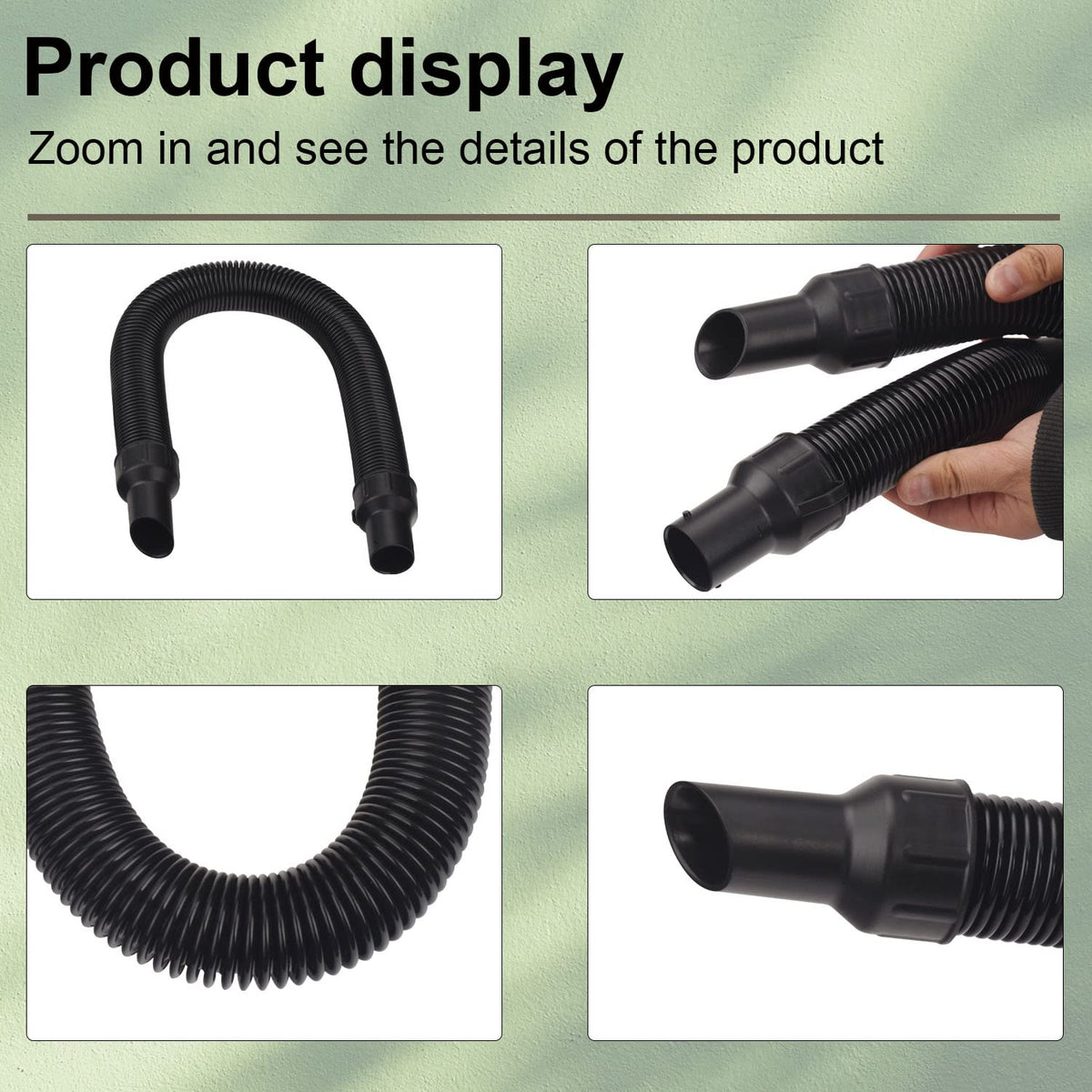 Haiouus compatibility-focused hose supports extended reach for wet-dry vacs