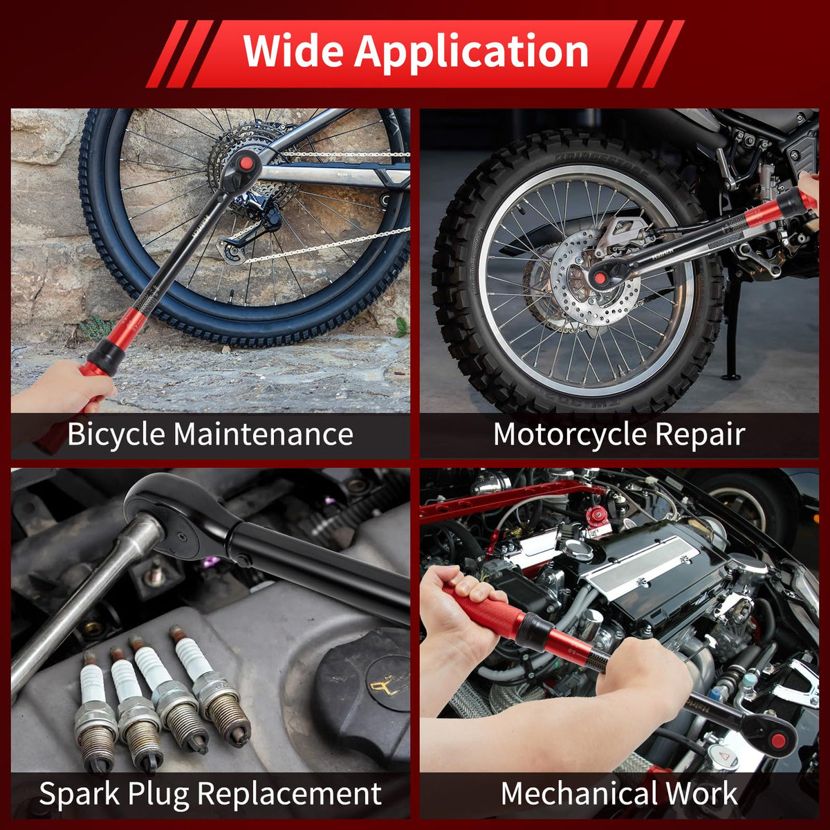 Hairich audible click confirms torque value to guard components
