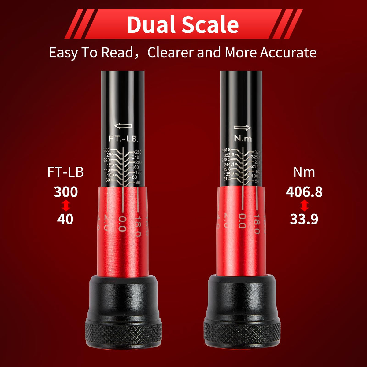 Hairich torque wrench 72-tooth head supports easy use in tight spaces.
