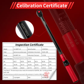 Hairich torque wrench aluminum ergonomic handle offers comfortable grip.