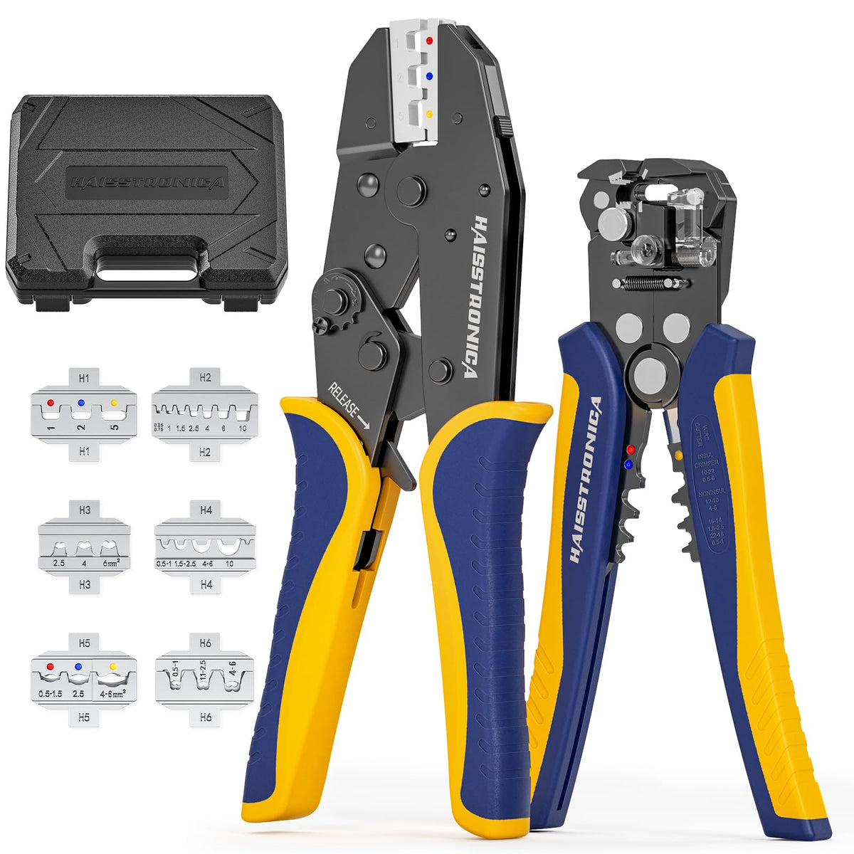 Haisstronica 6 in 1 crimping tool kit for precise electrical crimps