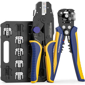 Haisstronica 8pcs rapid replace crimping tool set dies for versatile connector compatibility.