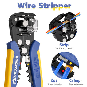 haisstronica awg22-10 crimper ensures tidy connections for insulated wires.