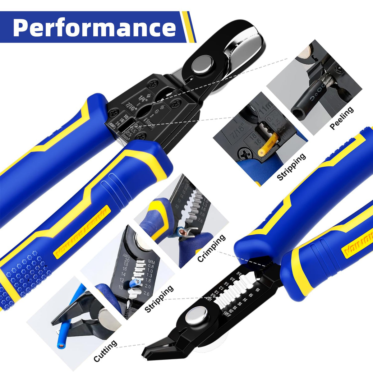 haisstronica cable cutters handle tough wires with ease, reinforced blade.