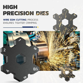 haisstronica hexagonal dies deliver uniform crimps on copper lugs