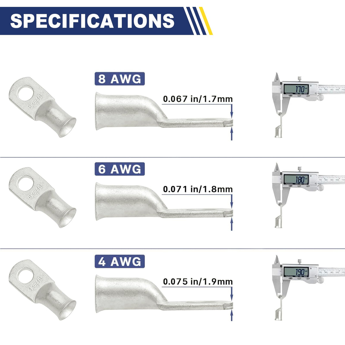 haisstronica lugs are ideal for urgent cable repairs and OEM terminal replacements.