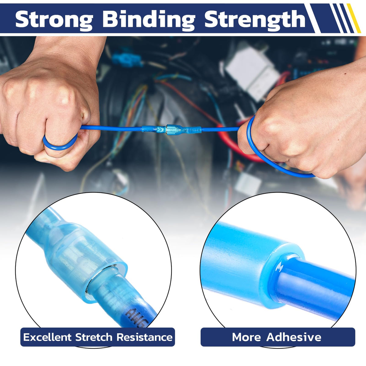 haisstronica blue pack spade connectors for quick circuit connections