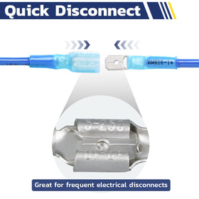 haisstronica yellow pack spade connectors with color coding for easy identification