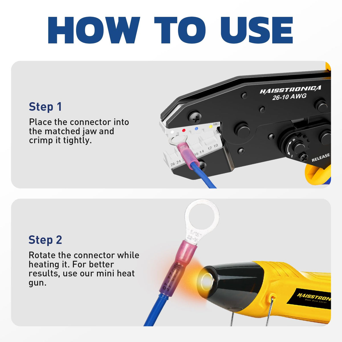 haisstronica HS-8327 quick-release lever facilitates fast jaw opening.