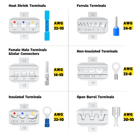 Haisstronica crimp tool with interchangeable dies for versatile connectors