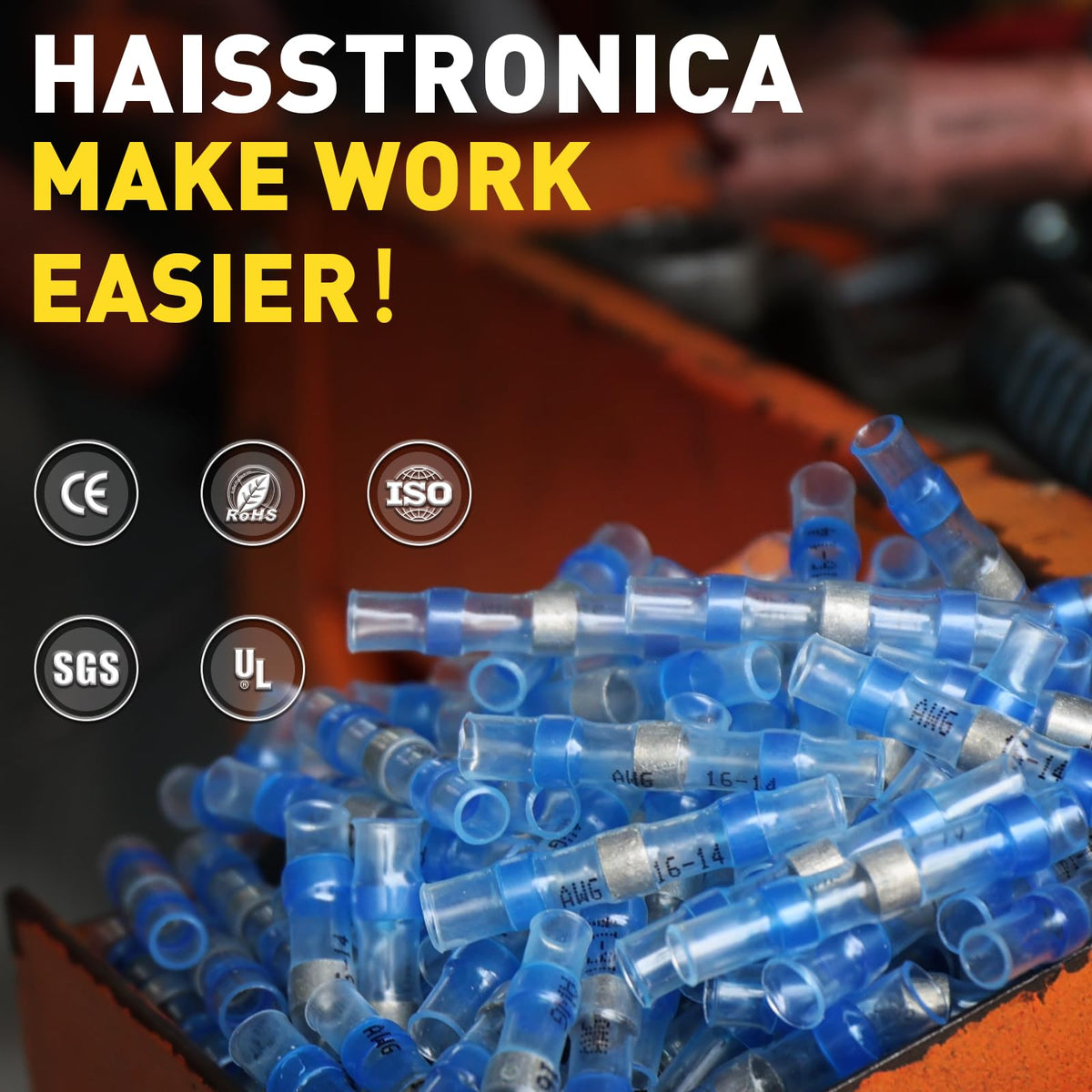 haisstronica kit packaging and components layout for quick setup
